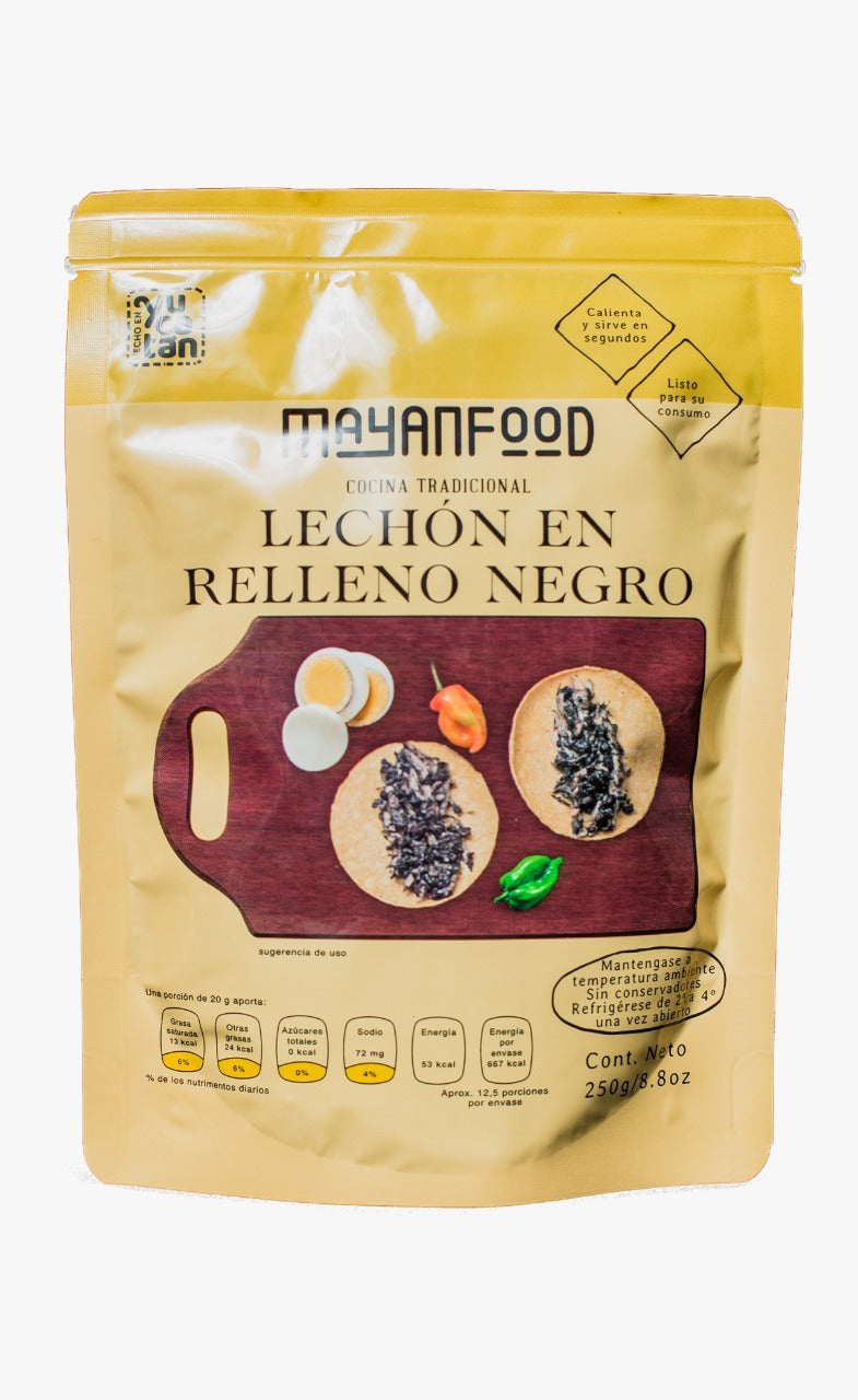 Lechón en relleno negro